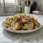 Italian Grinder Salad Sandwich: Lighter January Meal 6 italian grinder salad sandwich for lighter january featured