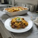 Hearty Sausage Hash Brown Breakfast Casserole Recipe 6 sausage hash brown breakfast casserole featured