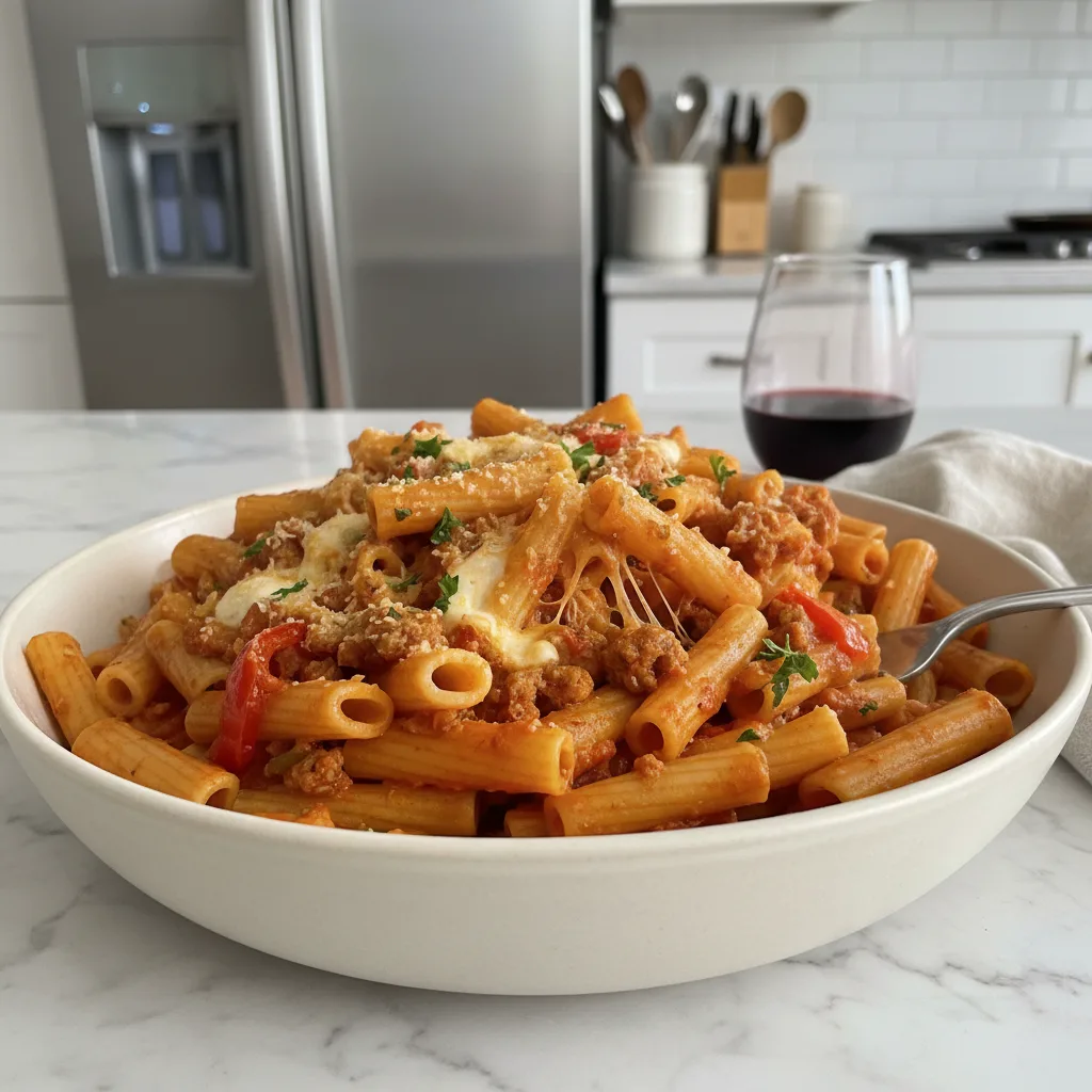 Spicy Sausage Rigatoni: Hearty Weeknight Comfort