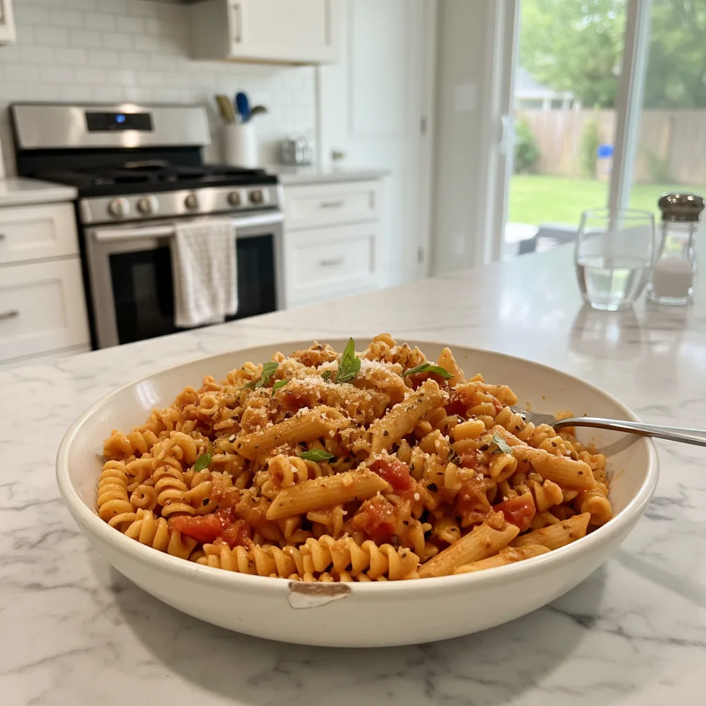 Whip Up Creamy Tomato Garlic Pasta Fast: Easy Dinner