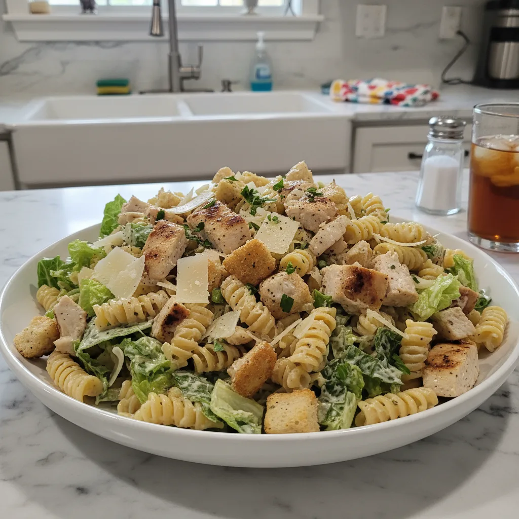 Creamy Chicken Caesar Pasta Salad: A Weeknight Win