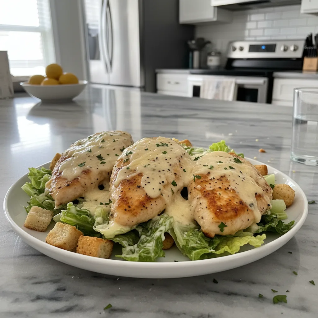 Creamy Baked Caesar Chicken: Easy Oven Dinner