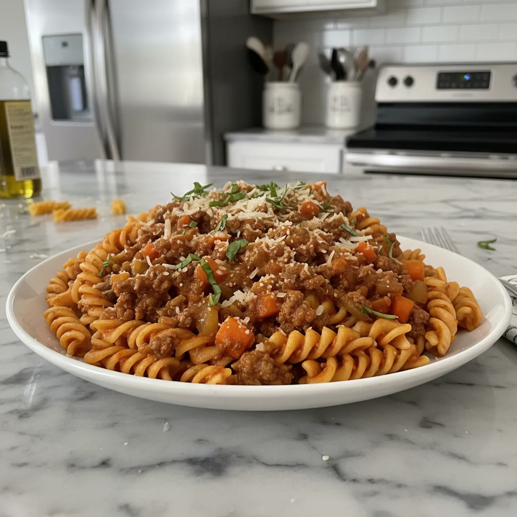 Classic Pasta Bolognese: Hearty Beef & Tomato Dinner