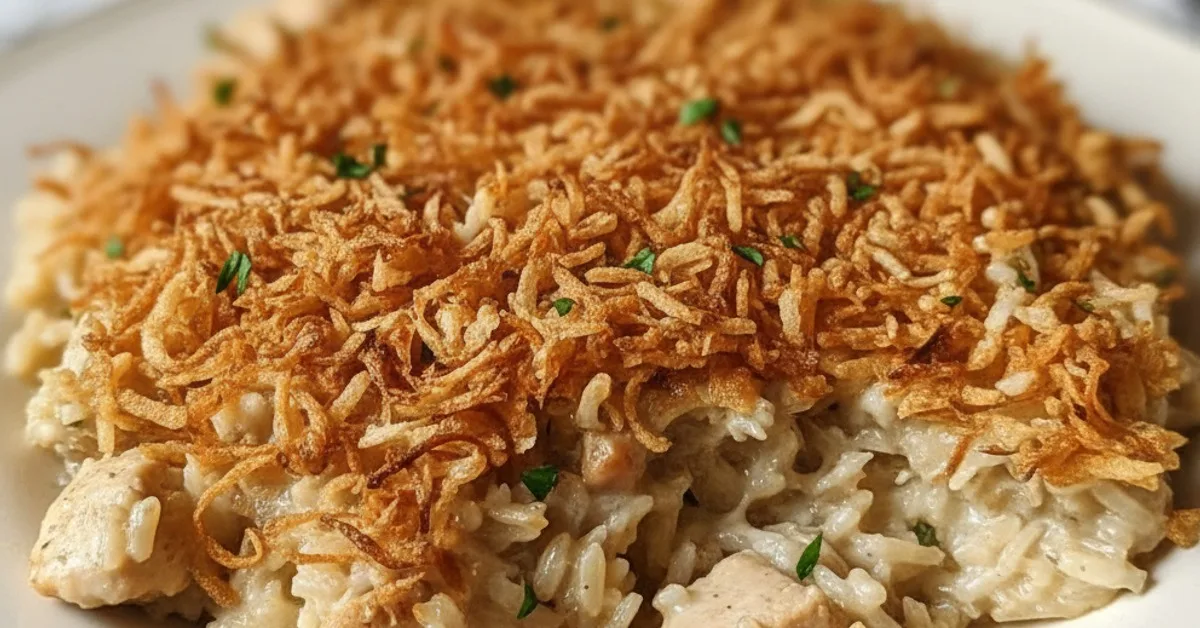 Cozy & Comforting: Easy French Onion Chicken Rice Bake Perfection