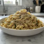 creamy garlic parmesan pasta recipe featured