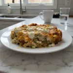 dump and bake chicken tzatziki casserole featured