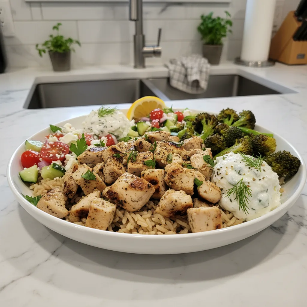 The Ultimate Greek Chicken Bowls: Effortless Clean Eating Meal Prep