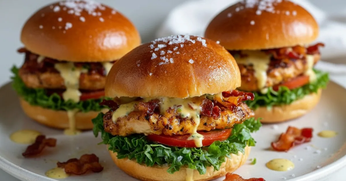 Irresistible Honey Mustard BLT Chicken Sliders: Mini Delight