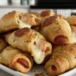 irresistible mozzarella pepperoni croissant rolls featured