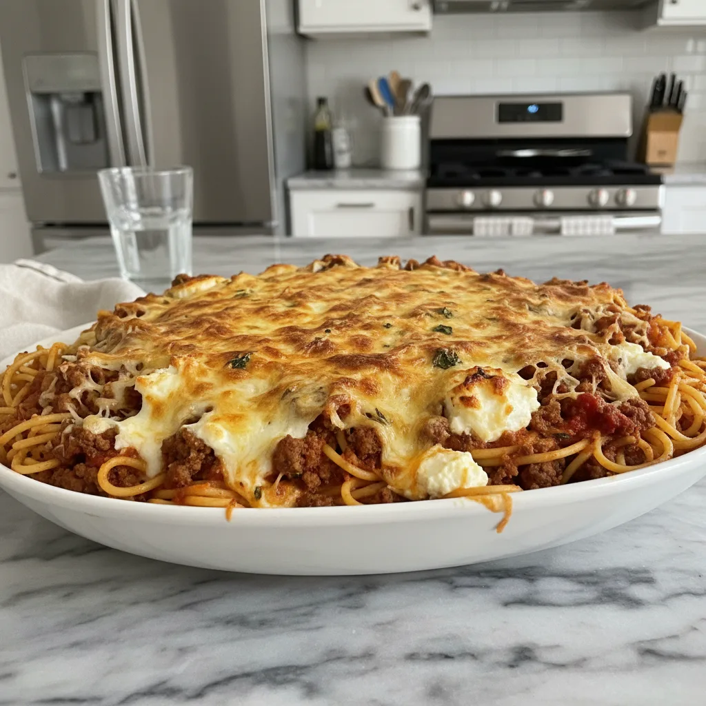 Homestyle Million Dollar Baked Spaghetti: Easy Dinner