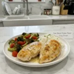 oven baked chicken breast easy dinner featured