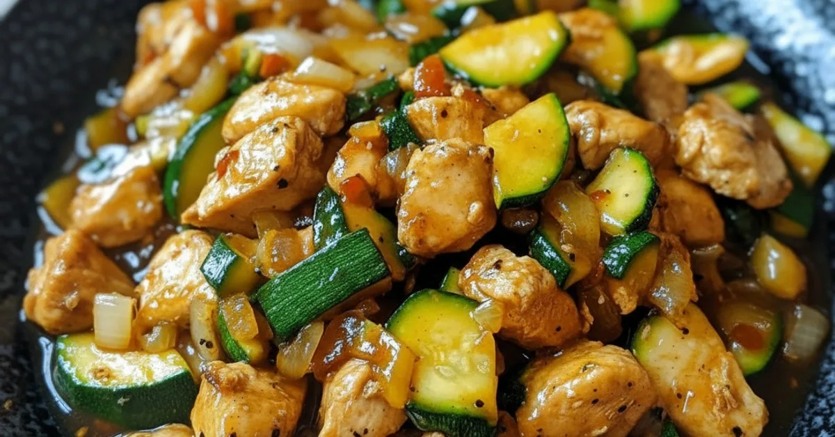 Quick Chicken Zucchini Stir Fry You Will Love: Dinner in a Dash!