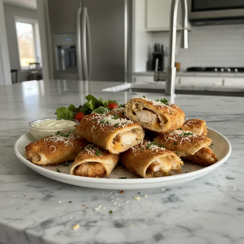 Crispy Parmesan Chicken Wraps for Dinner