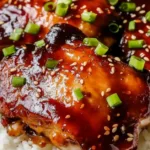 the easiest honey garlic slow cooker chicken thighs ever featured