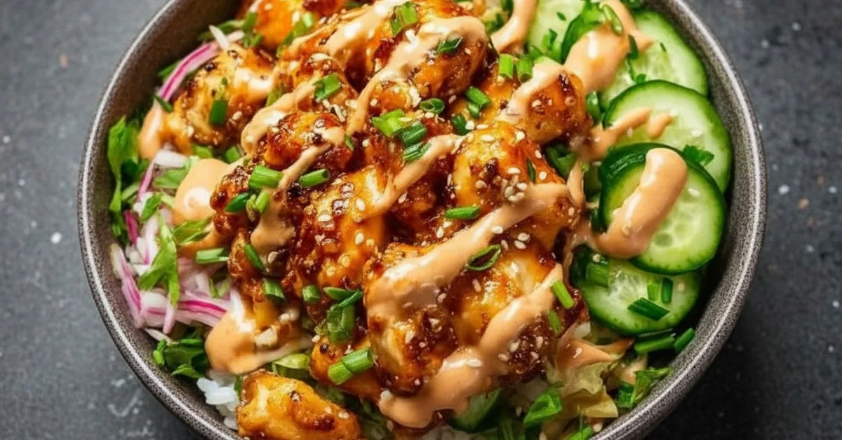 The Ultimate Bang Bang Chicken Bowl: Spicy & Sweet Perfection