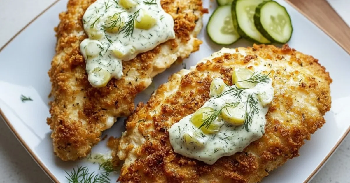 The Ultimate Crunchy Parmesan Chicken with Tangy Dill Pickle Flavor
