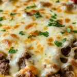 The Ultimate High Protein Low Carb Philly Cheesesteak Casserole 6 the ultimate high protein low carb philly cheesesteak casserole featured