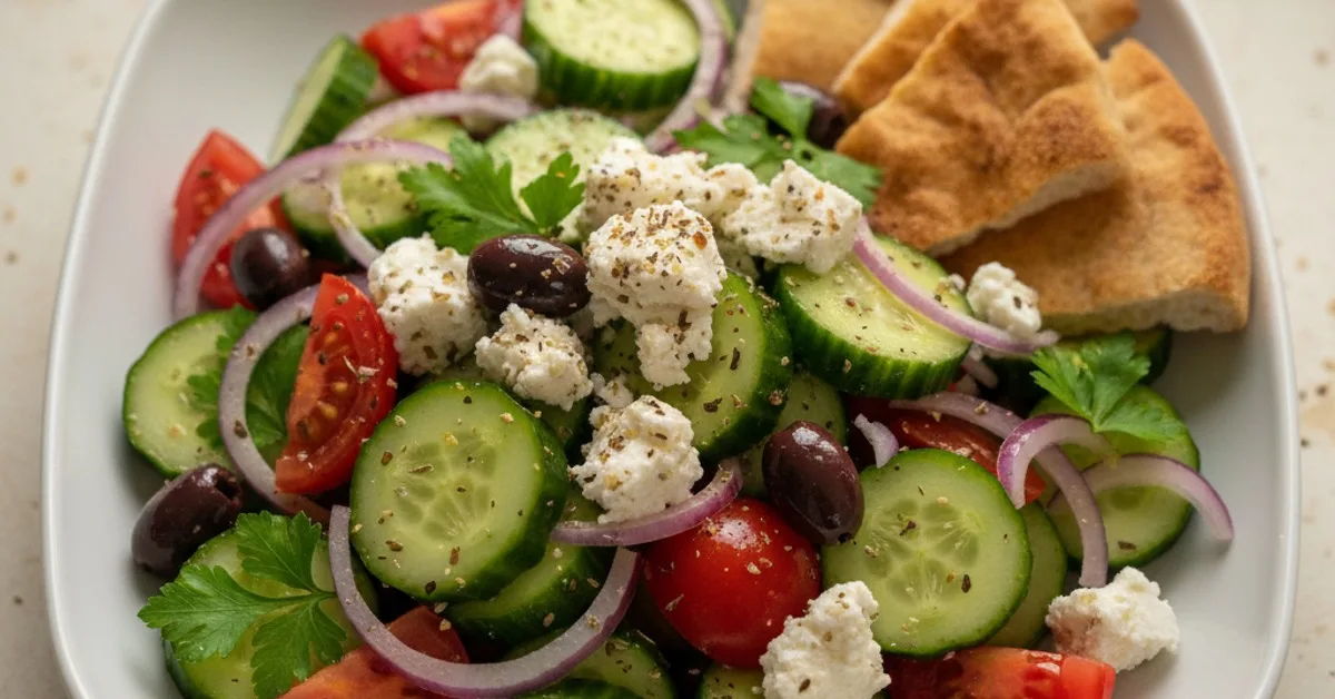 The Ultimate Mediterranean Salad Recipe with Cucumber: Fresh & Zesty!