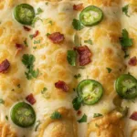 Unbelievably Creamy Jalapeño Popper Cheesy Chicken Enchiladas 6 unbelievably creamy jalapeo popper cheesy chicken enchiladas featured