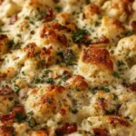 your go to high protein chicken alfredo bake for low carb meal prep featured