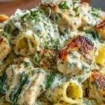 the ultimate creamy pesto chicken pasta bake for busy nights featured