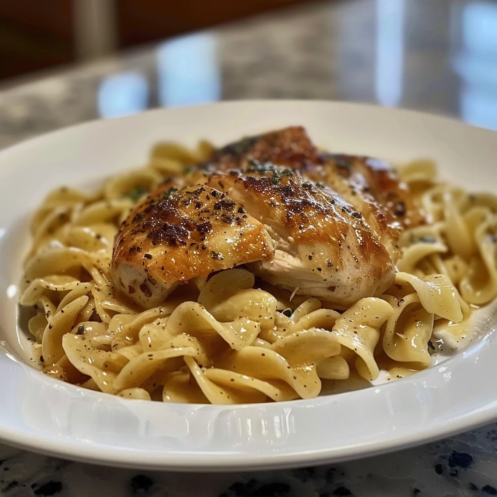 Chicken with Buttered Noodles