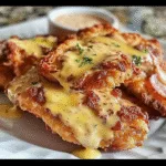 Crispy Malibu Chicken with Ham, Swiss & Honey Mustard – Copycat Sizzler Favorite