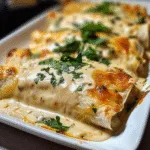 The Easiest White Chicken Enchiladas You'll Make Again & Again 6 Easy White Chicken Enchiladas with Creamy White Sauce – Ready in 30 Minutes!