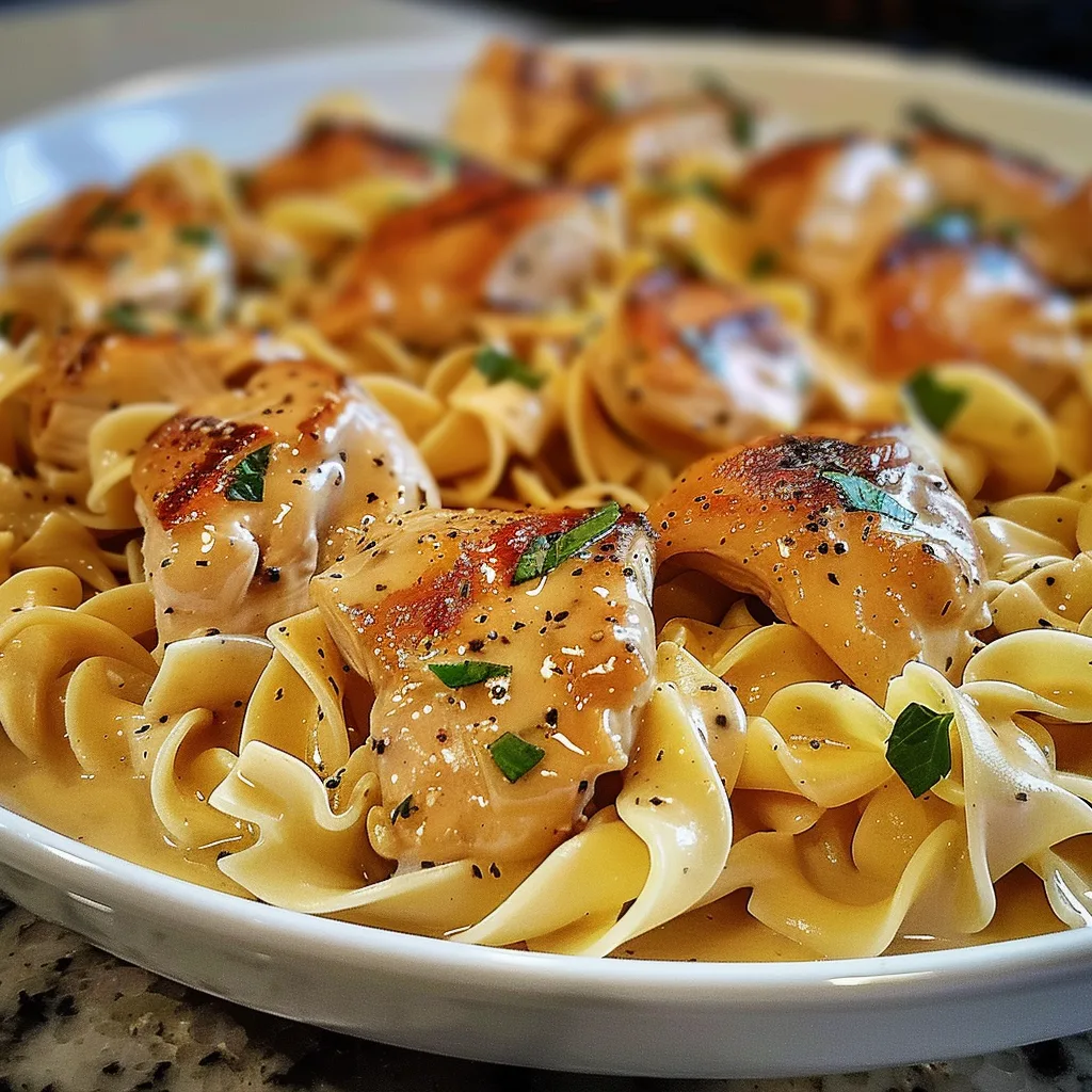 Savory One-Pan Chicken with Buttered Noodles