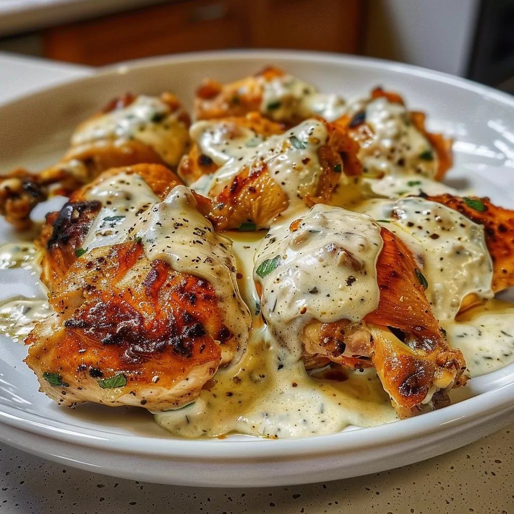 Turkish Chicken with Creamy White Sauce -