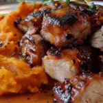 Apple Cider Pork with Mashed Sweet Potatoes – Cozy, Sweet-Savory & Fall Comfort on a Plate!