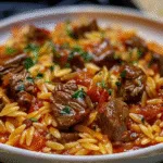 Beef Giouvetsi (Greek Beef Orzo Pasta) Recipe