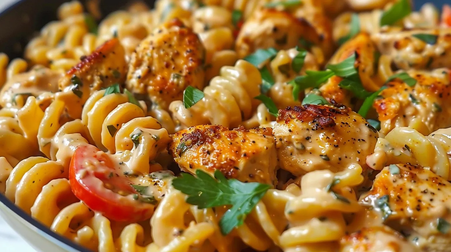 The Ultimate Cheesy Cajun Garlic Chicken Rotini You’ll Crave