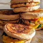 Chicken and Egg Freezer Breakfast Sandwiches.