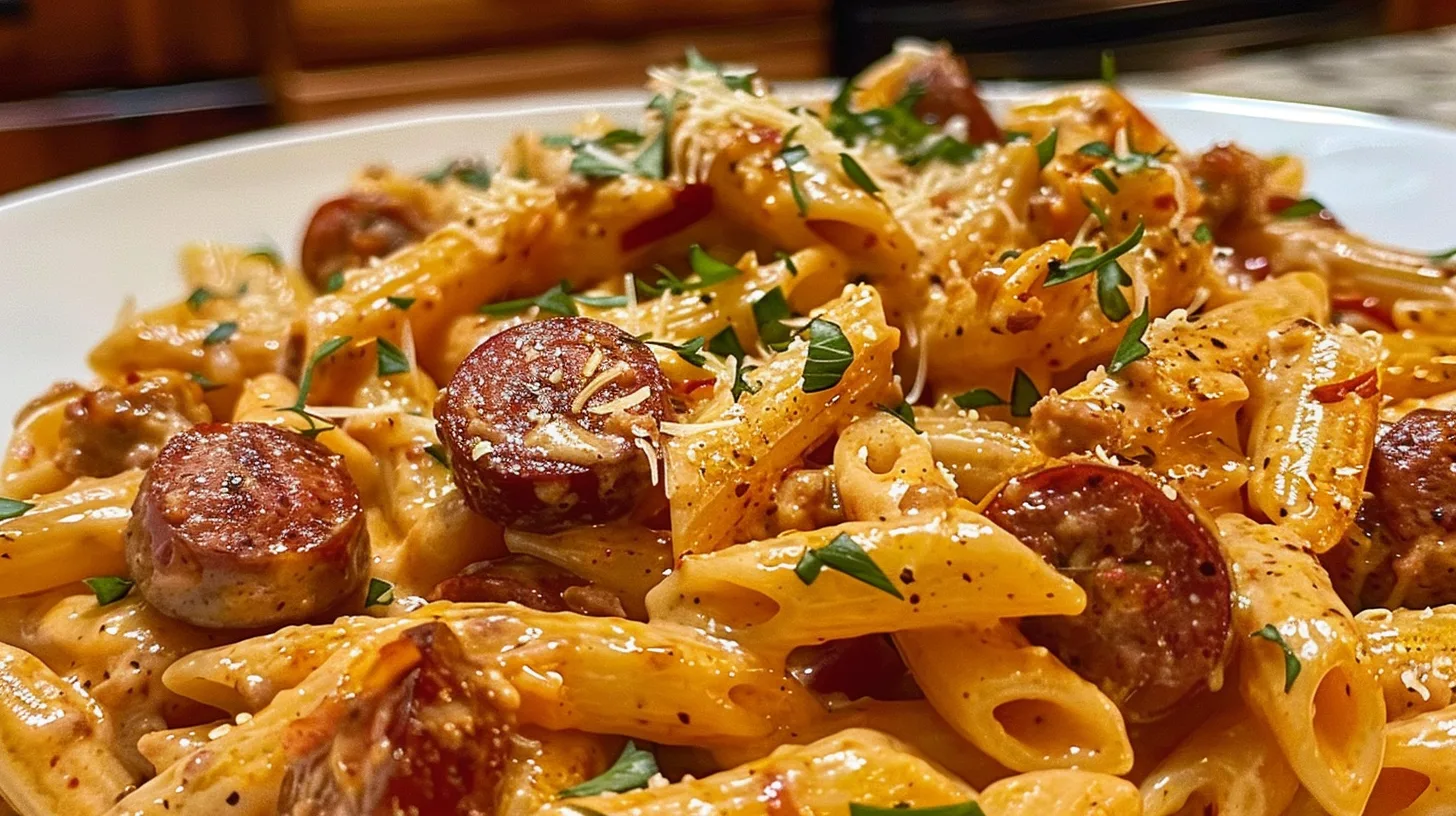 This Creamy Spicy Cajun Sausage Pasta Will Save Your Weeknights