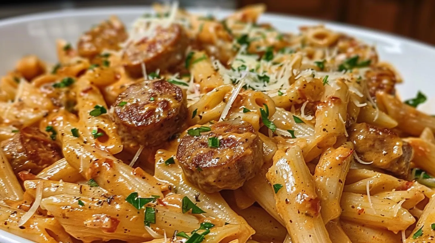 This Creamy Spicy Cajun Sausage Pasta Will Save Your Weeknights 4 Recipe image