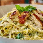 This Light Pesto Pasta with Chicken Will Be Your New Go-To 6 Light Pesto Pasta with Chicken | Healthy Spring Recipes