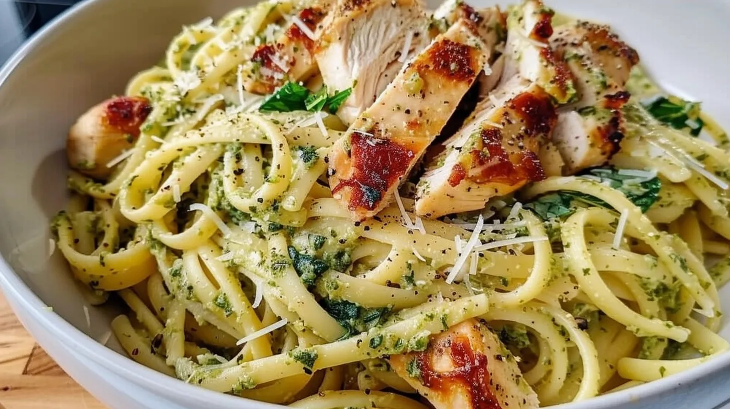 This Light Pesto Pasta with Chicken Will Be Your New Go-To 4 Recipe image