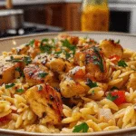 One Pot Cajun Chicken Alfredo Orzo – Flavor in Every Bite!