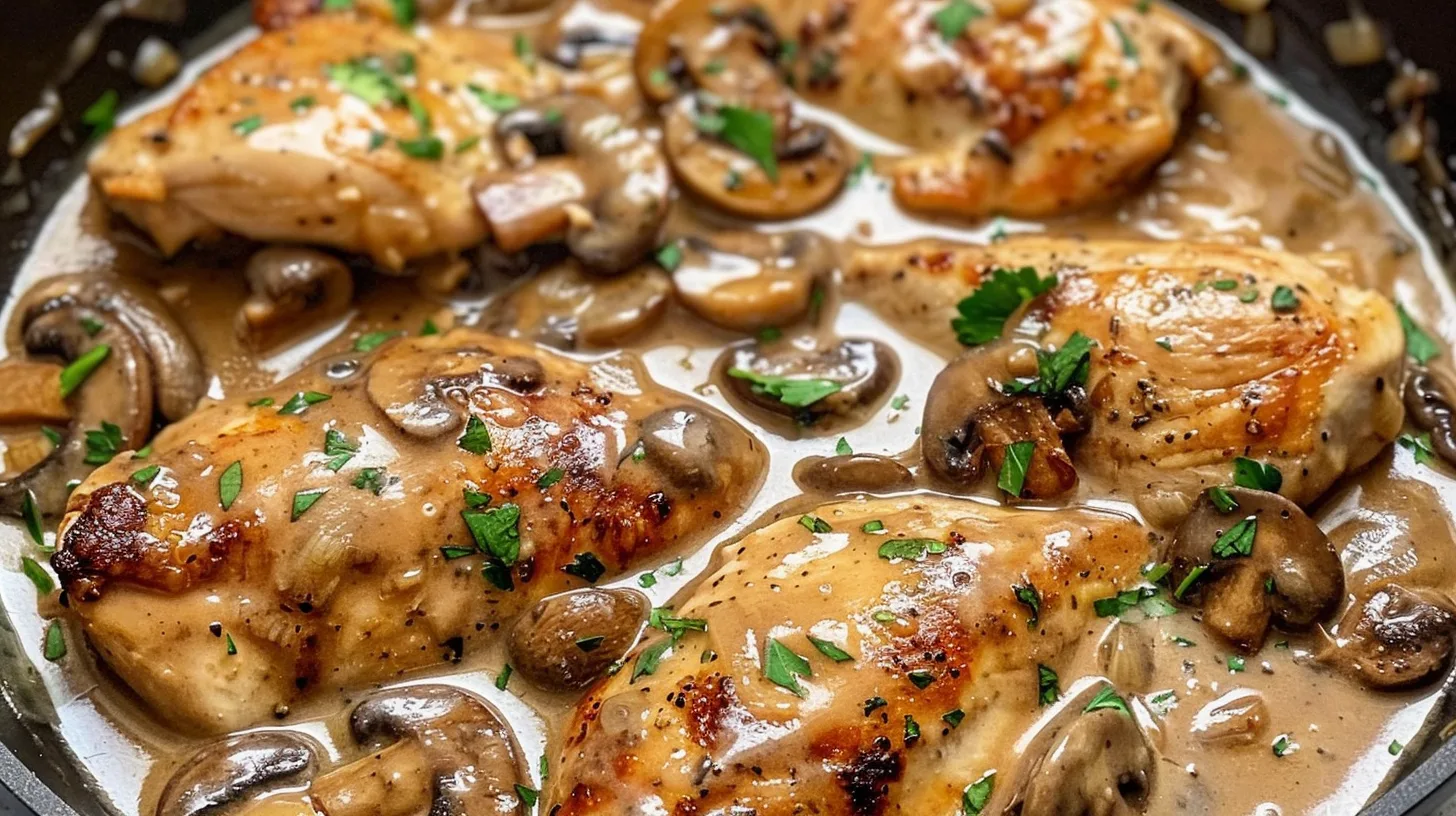 The Perfect Skillet Chicken with Mushroom Wine Sauce Recipe 5 Recipe image