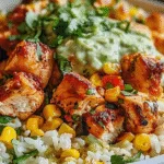 The Ultimate Street Corn Chicken Rice Bowl You'll Crave Daily 6 Street Corn Chicken Rice Bowl | 40g Protein in 30 Minutes