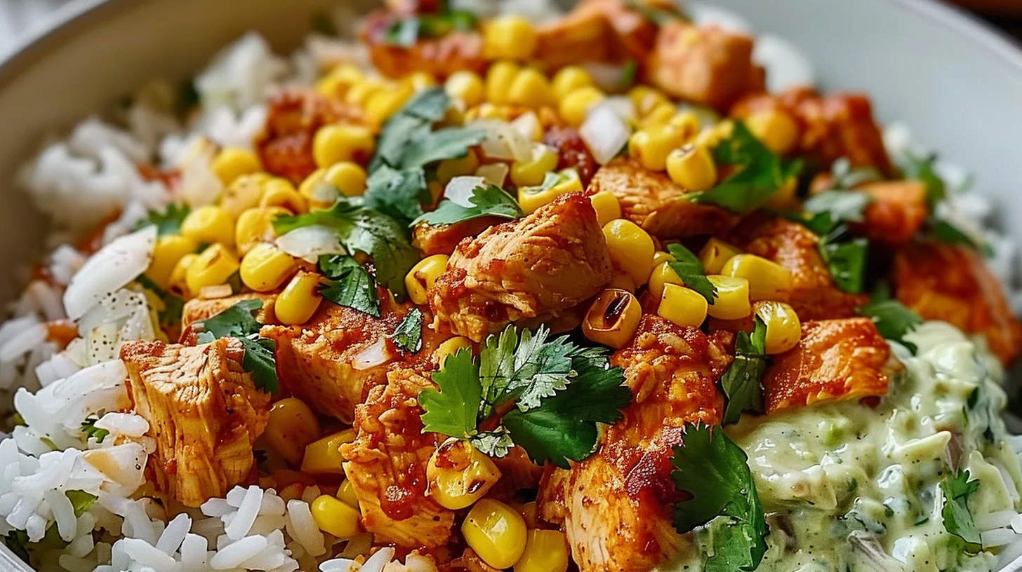 The Ultimate Street Corn Chicken Rice Bowl You'll Crave Daily 4 Recipe image
