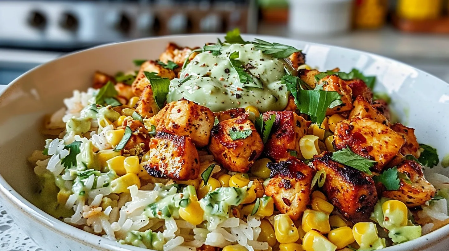 The Ultimate Street Corn Chicken Rice Bowl You'll Crave Daily 5 Recipe image